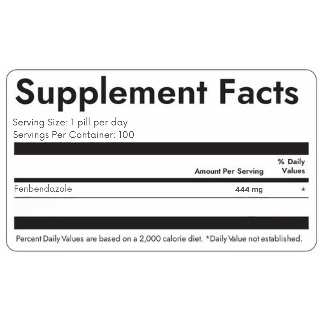 Worm Wizard 2 - 444mg FENBENDAZOLE (100)