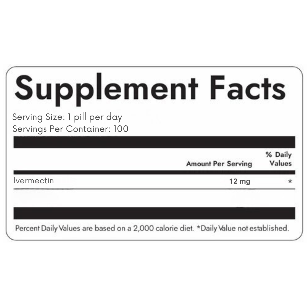 Worm Wizard 1 - 12mg IVERMECTIN (100)